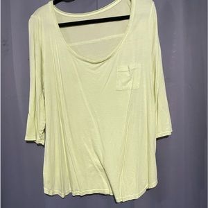 Lane Bryant, super soft bright pale green blouse.